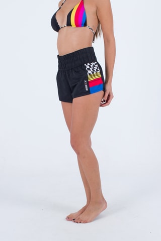 Zwemshort Hoge Taille - Zwart