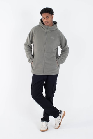 Fleece Sweater met Capuchon - Groen