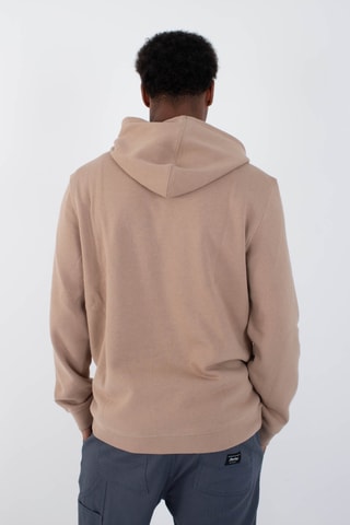 Fleece Sweater met Capuchon - Beige