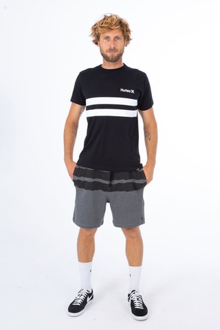 T-shirt Regular - Zwart  - Wit en zwart