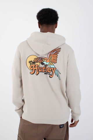 Fleece Sweater met Capuchon - Beige