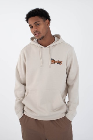 Fleece Sweater met Capuchon - Beige