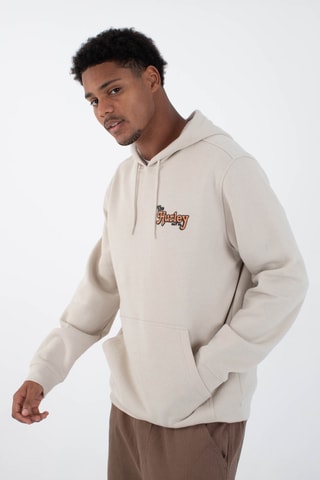 Fleece Sweater met Capuchon - Beige