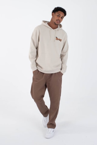Fleece Sweater met Capuchon - Beige