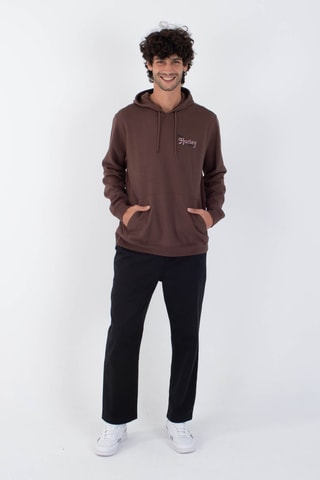 Fleece Sweater met Capuchon - Bruin