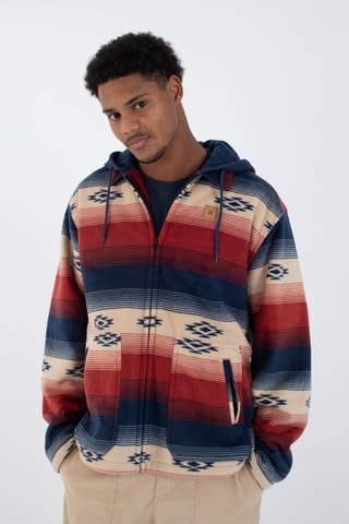 Fleece Sweater met Capuchon - Blauw