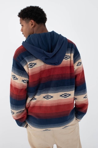 Fleece Sweater met Capuchon - Blauw