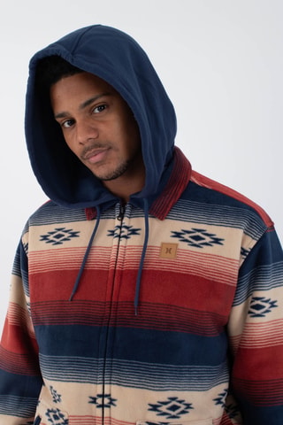 Fleece Sweater met Capuchon - Blauw