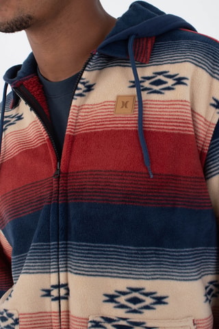 Fleece Sweater met Capuchon - Blauw