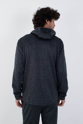 Fleece Sweater met Capuchon - Zwart