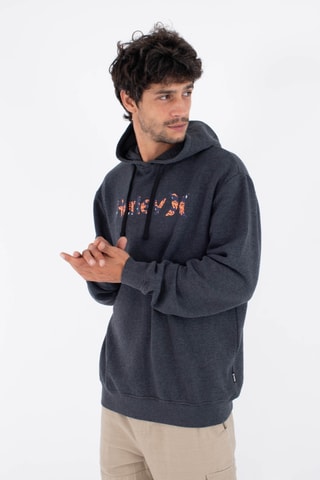 Fleece Sweater met Capuchon - Zwart