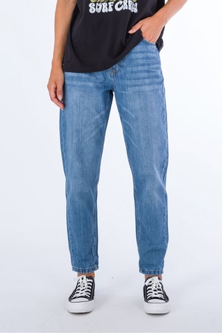 Jeans Relaxed Fit - Blauw - Wit en blauw