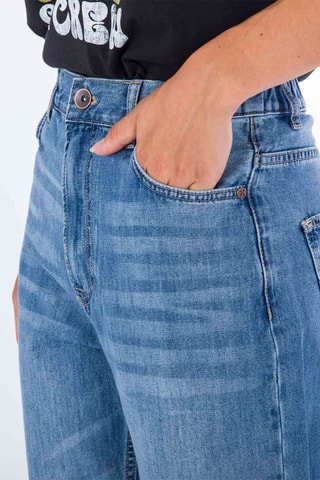 Jeans Relaxed Fit - Blauw - Wit en blauw