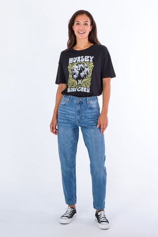 Jeans Relaxed Fit - Blauw - Wit en blauw