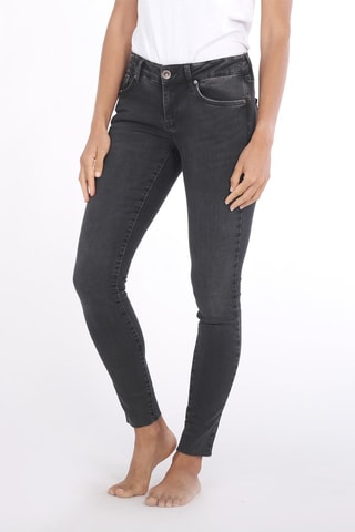 Jeans Skinny Fit - Zwart - Wit en zwart