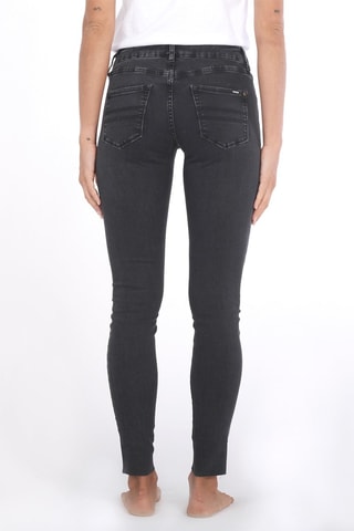 Jeans Skinny Fit - Zwart - Wit en zwart
