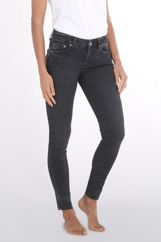 Jeans Skinny Fit - Zwart - Wit en zwart