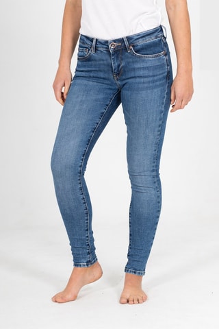 Jeans Skinny Fit - Zwart - Wit en blauw