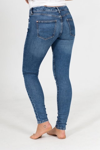 Jeans Skinny Fit - Zwart - Wit en blauw