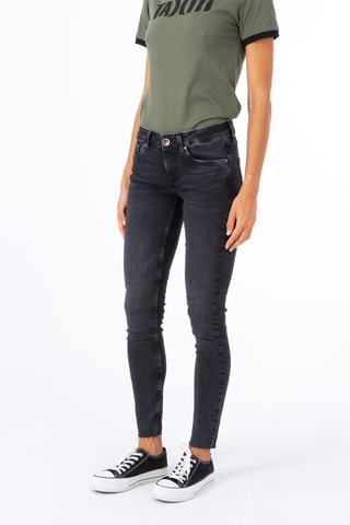 Skinny Jeans Hoge Taille - Zwart - Zwart