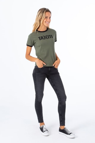 Skinny Jeans Hoge Taille - Zwart - Zwart
