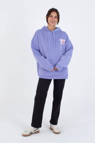 Fleece Sweater met Capuchon - Paars