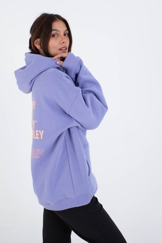 Fleece Sweater met Capuchon - Paars