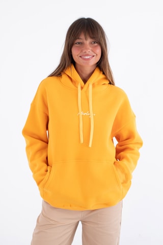 Fleece Sweater met Capuchon - Oranje