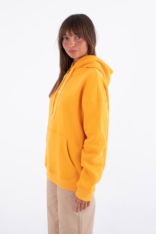 Fleece Sweater met Capuchon - Oranje