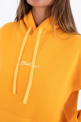 Fleece Sweater met Capuchon - Oranje