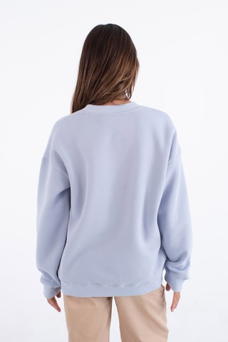 Fleece Sweater met Capuchon - Blauw