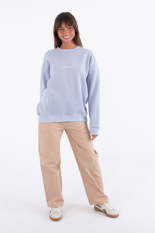 Fleece Sweater met Capuchon - Blauw