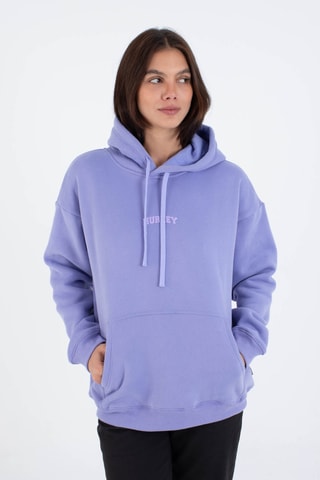 Fleece Sweater met Capuchon - Paars