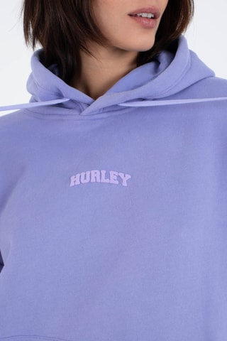 Fleece Sweater met Capuchon - Paars