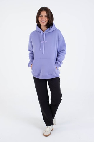 Fleece Sweater met Capuchon - Paars