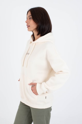 Fleece Sweater met Capuchon - Beige