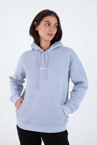 Fleece Sweater met Capuchon - Blauw