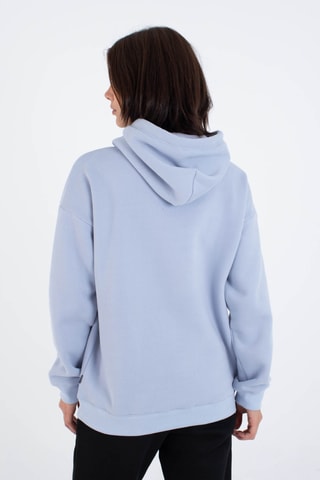 Fleece Sweater met Capuchon - Blauw
