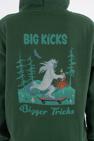 Fleece Sweater met Capuchon - Groen