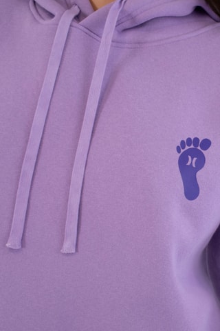 Fleece Sweater met Capuchon - Paars