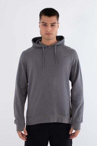 Fleece Sweater met Capuchon - Zwart