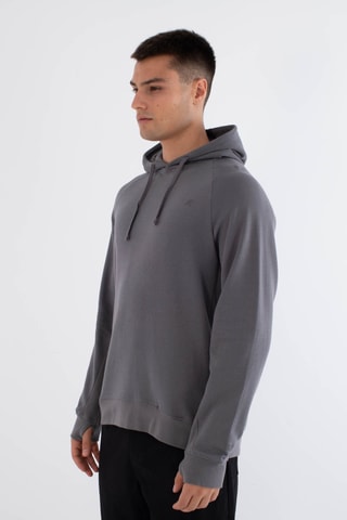 Fleece Sweater met Capuchon - Zwart