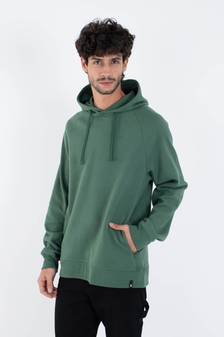 Fleece Sweater met Capuchon - Groen