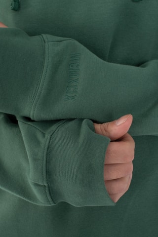 Fleece Sweater met Capuchon - Groen
