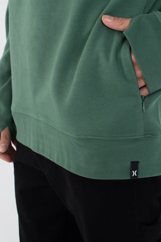Fleece Sweater met Capuchon - Groen