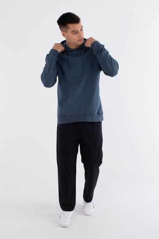 Fleece Sweater met Capuchon - Blauw