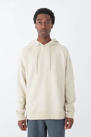 Fleece Sweater met Capuchon - Beige
