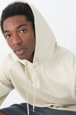 Fleece Sweater met Capuchon - Beige