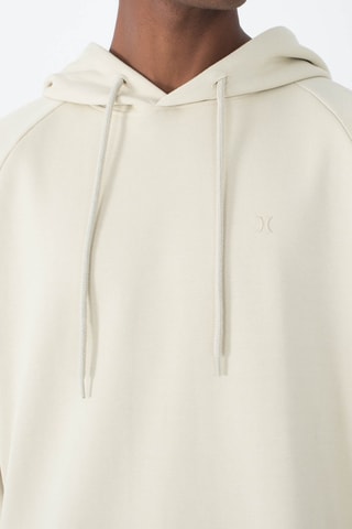 Fleece Sweater met Capuchon - Beige