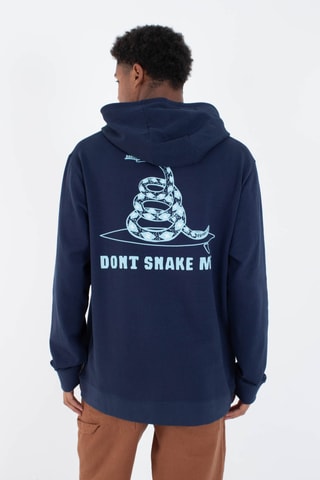 Fleece Sweater met Capuchon - Blauw